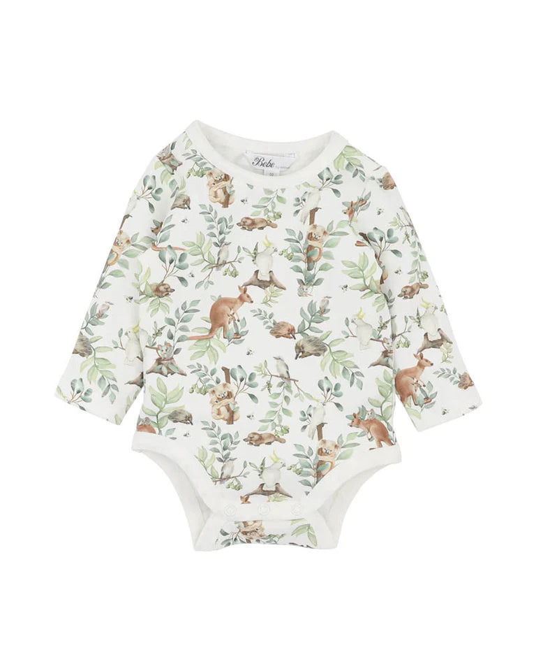 BEBE CHARLIE ORGANIC LS BODYSUIT
