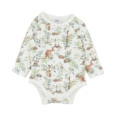 BEBE CHARLIE ORGANIC LS BODYSUIT