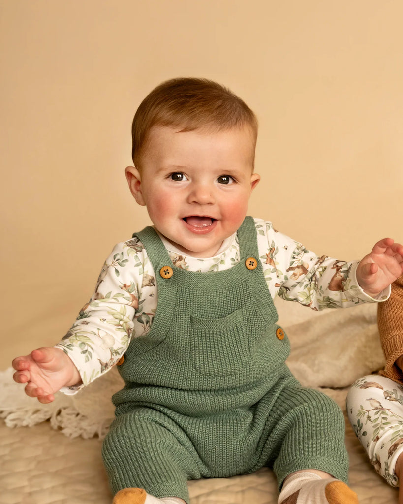 BEBE CHARLIE ORGANIC LS BODYSUIT