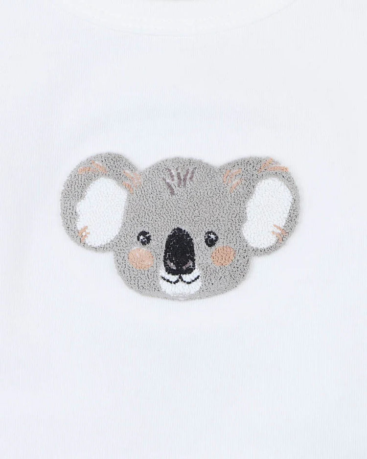 BEBE CHARLIE KOALA ORGANIC LS BODYSUIT