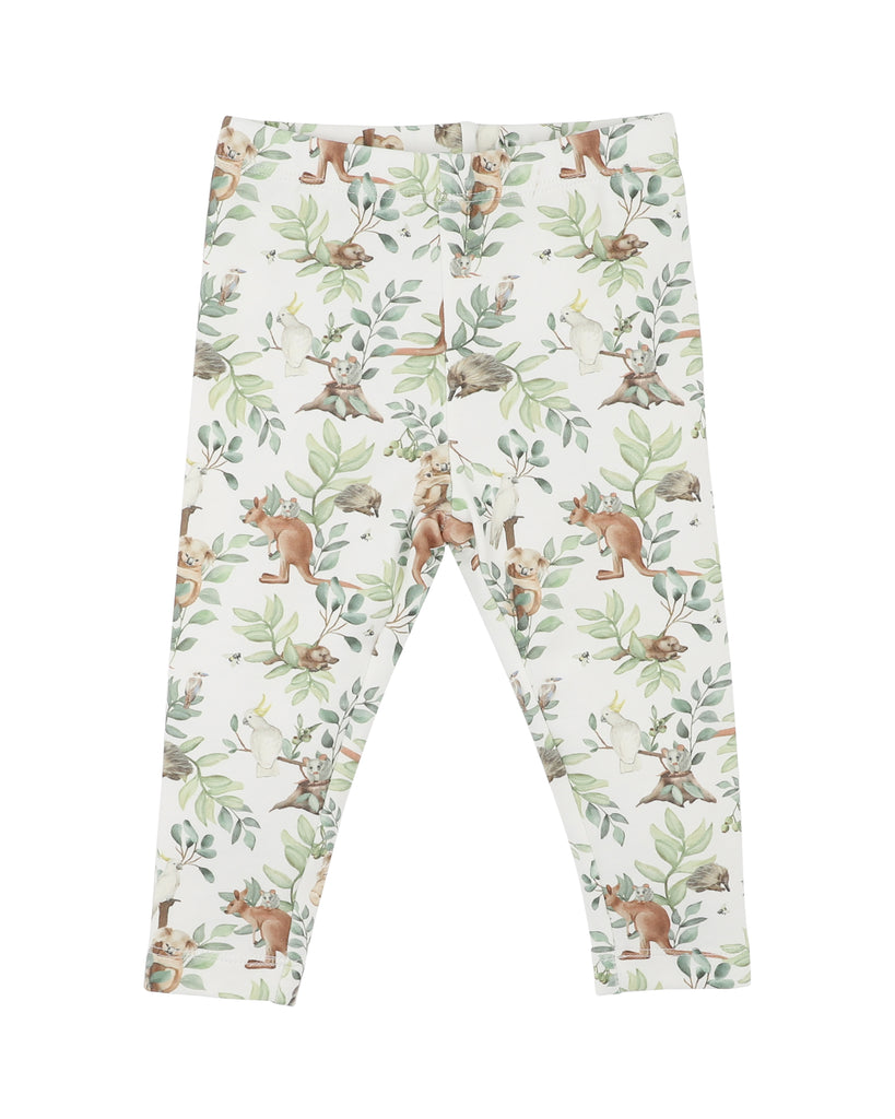 BEBE CHARLIE ORGANIC TURN BACK FEET LEGGINGS