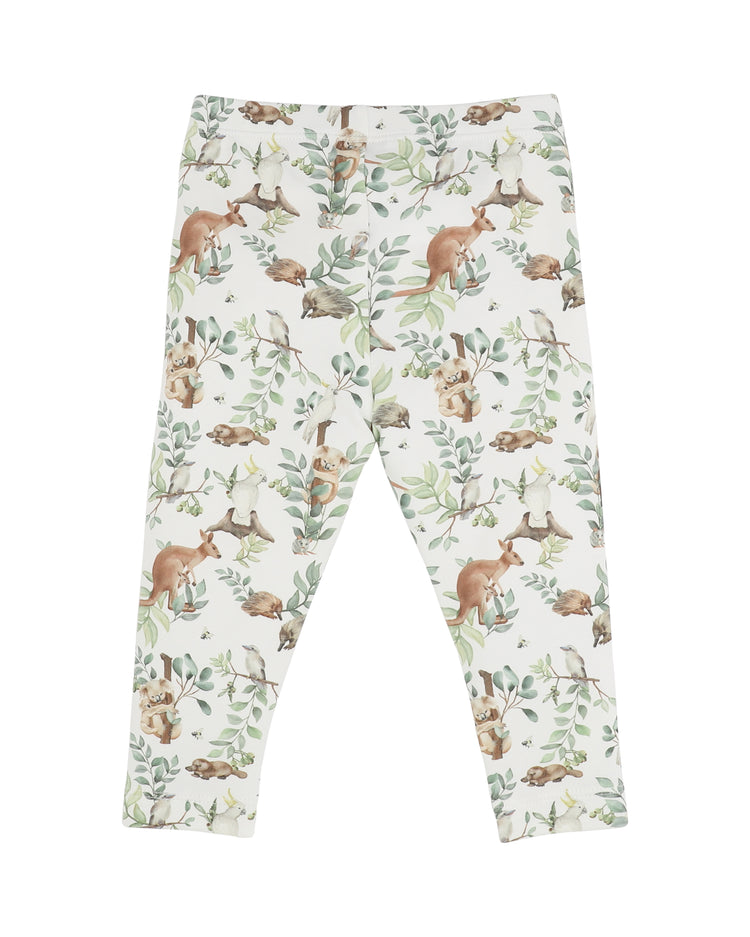 BEBE CHARLIE ORGANIC TURN BACK FEET LEGGINGS