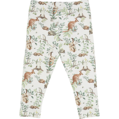 BEBE CHARLIE ORGANIC TURN BACK FEET LEGGINGS