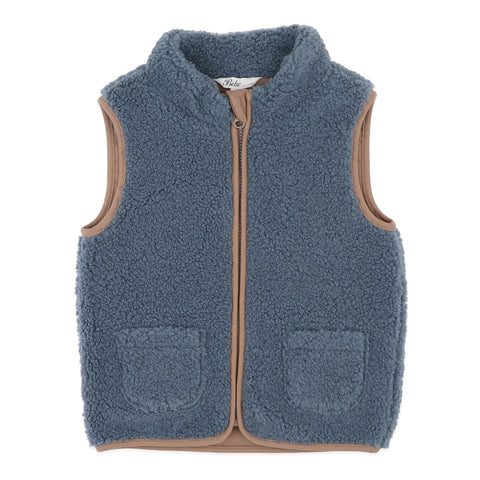 Bebe BLUE SHERPA VEST 3-5 YRS