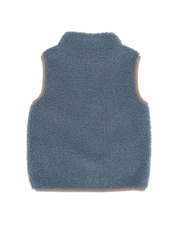 BEBE BLUE SHERPA VEST