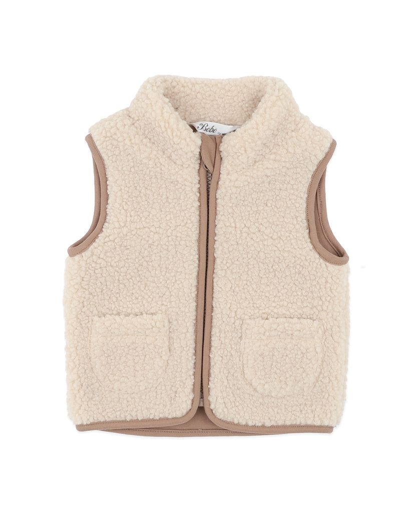 BEBE NATURAL SHERPA VEST