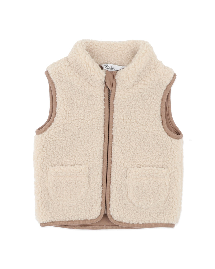 BEBE NATURAL SHERPA VEST