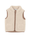 BEBE NATURAL SHERPA VEST 3-7Y