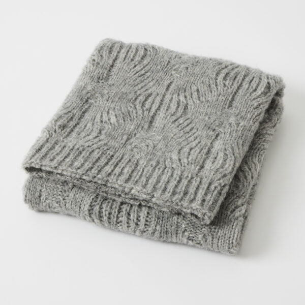 Nordic Kids Florence Wool Blend Baby Blanket - Grey