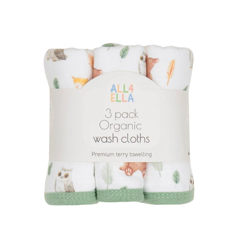 ALL4ELLA Baby hooded towel - Forest Friends