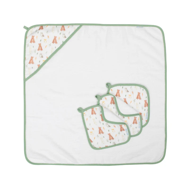 ALL4ELLA Baby hooded towel - Forest Friends