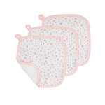 ALL4ELLA Organic wash cloths 3pk - Pink Petals