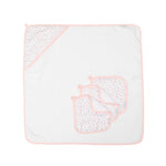 ALL4ELLA Baby hooded towel - Pink Petals