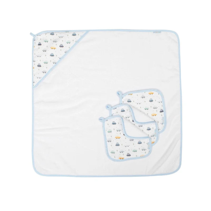 ALL4ELLA Baby hooded towel - Beep Beep