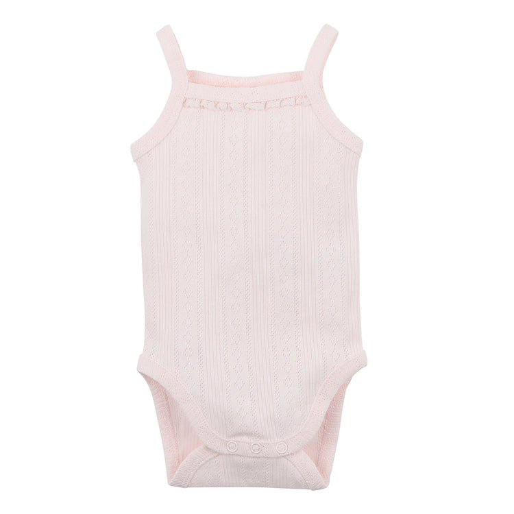 BEBE PINK POINTELLE BODYSUIT