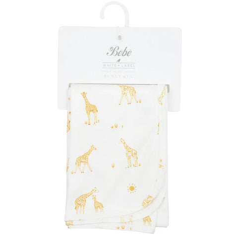 BEBE Giraffe organic bunny rug