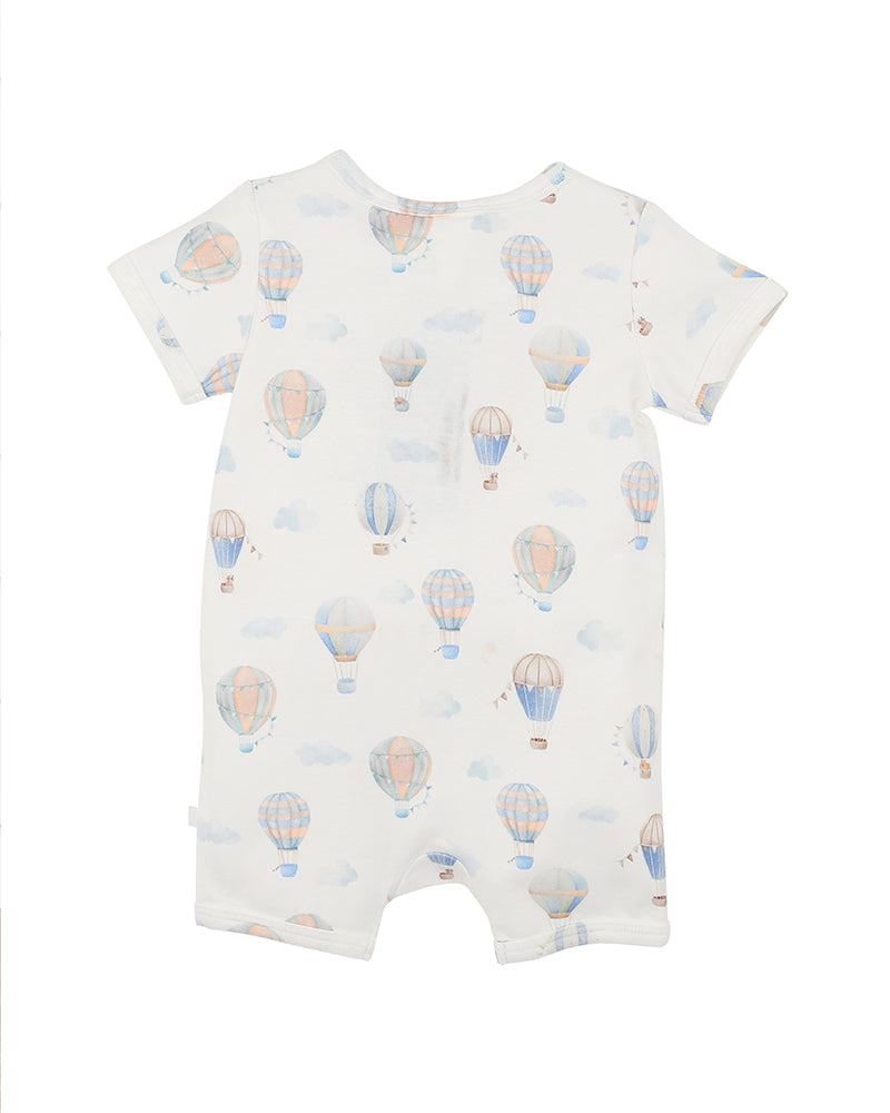 BEBE SKY HIGH  ORGANIC SS  ZIPSUIT