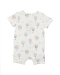 BEBE SKY HIGH  ORGANIC SS  ZIPSUIT