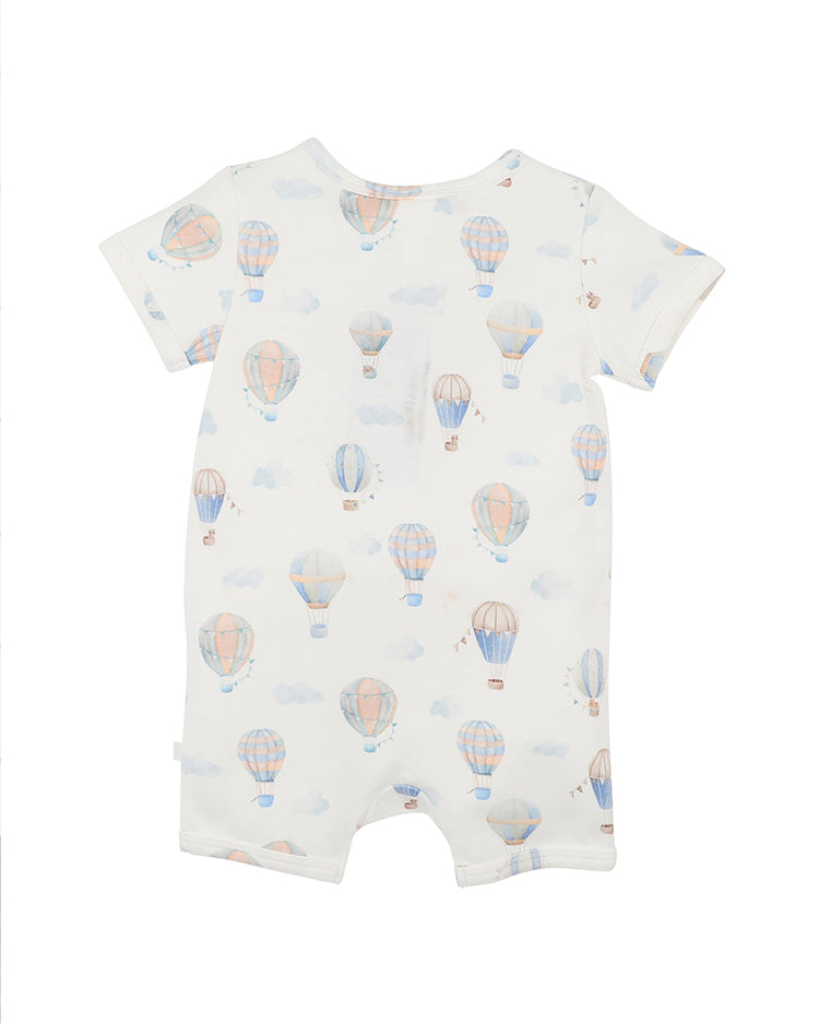 BEBE SKY HIGH ORGANIC SS ZIPSUIT