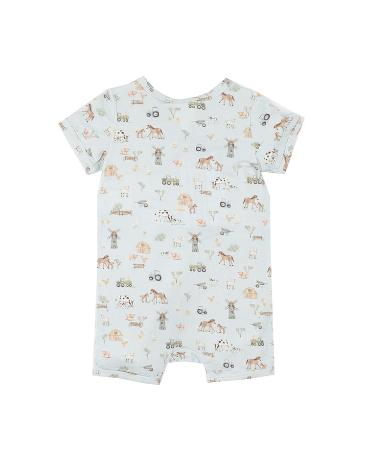 BEBE FARM ECOCOSY SS ZIPSUIT