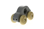 SIMPLE WOODEN TOY CAR-- GREY