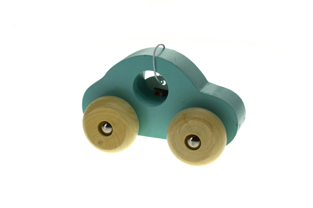 SIMPLE WOODEN TOY CAR-- GREEN
