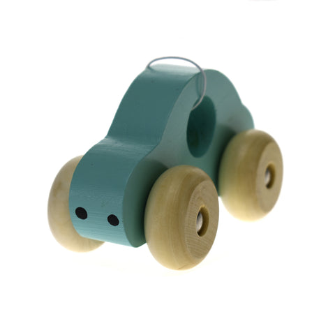 SIMPLE WOODEN TOY CAR-- GREEN