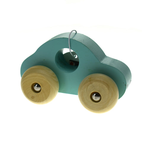 SIMPLE WOODEN TOY CAR-- GREEN