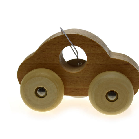 SIMPLE WOODEN TOY CAR-- NATURAL