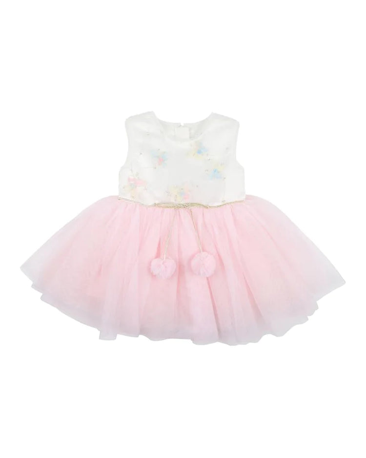 BEBE BUTTERFLY APPLIQUED DRESS