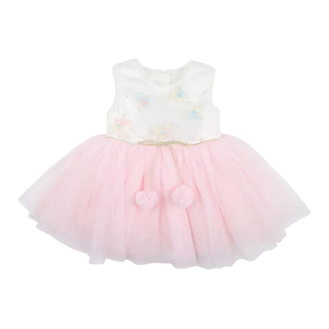 BEBE BUTTERFLY APPLIQUED DRESS