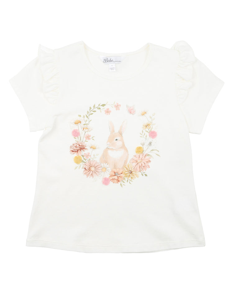 BEBE  LARA BUNNY TEE 3-7Y