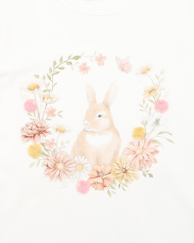 BEBE  LARA BUNNY TEE 3-7Y