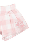 BEBE LARA EMBROIDERED CHECK SHORTS 3-7 YRS