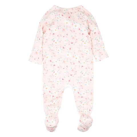 BEBE ZOE PRINT LS WRAP ONESIE