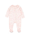 BEBE ZOE PRINT LS ZIP ONESIE