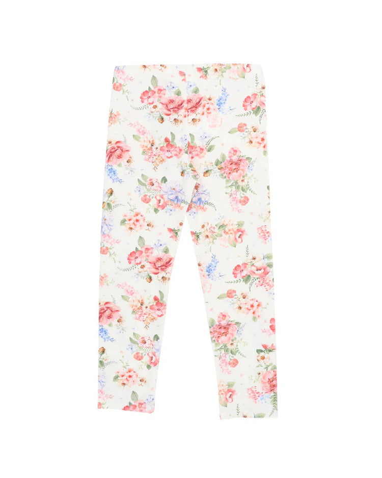 BEBE ANYA BLOOM ORGANIC LEGGINGS 3-7YRS