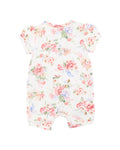 BEBE ANYA BLOOM ORGANIC SS ZIPSUIT