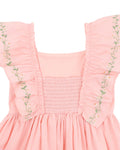 BEBE  TESS EMB. FRILL DRESS