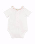 BEBE TESS EMB. COLLAR  BODYSUIT