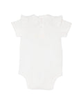 BEBE BONNIE ORGANIC  EMBROIDERED BODYSUIT