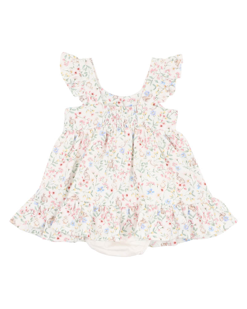BEBE BONNIE ORGANIC OVERLAY DRESS