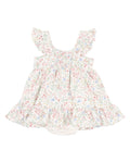 BEBE BONNIE ORGANIC OVERLAY DRESS