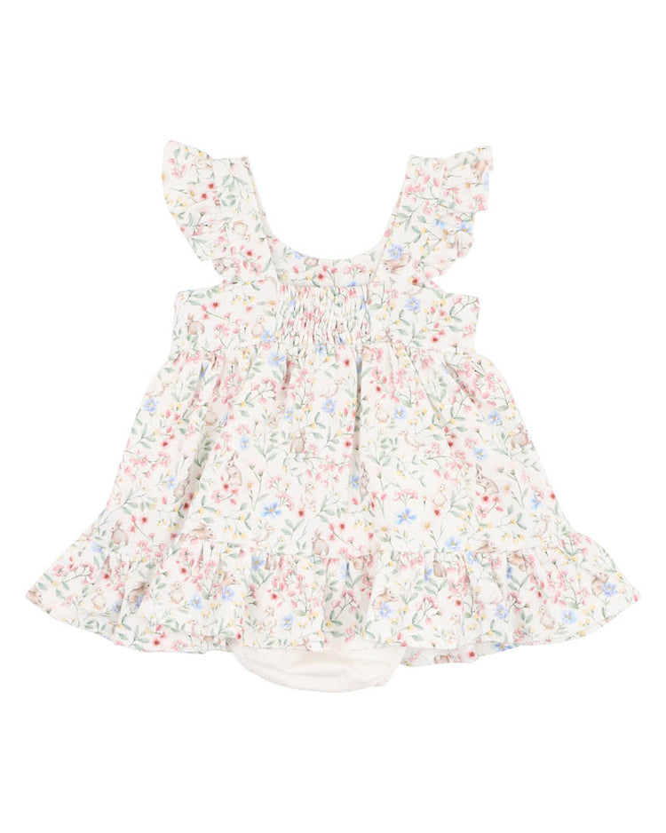 BEBE BONNIE ORGANIC OVERLAY DRESS