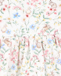 BEBE BONNIE ORGANIC OVERLAY DRESS