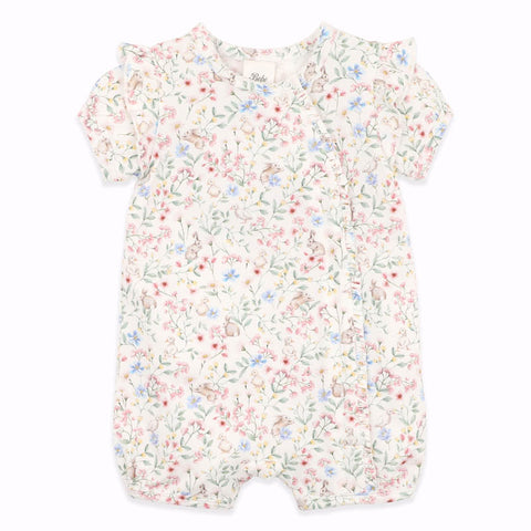BEBE BONNIE ORGANIC SS ZIPSUIT