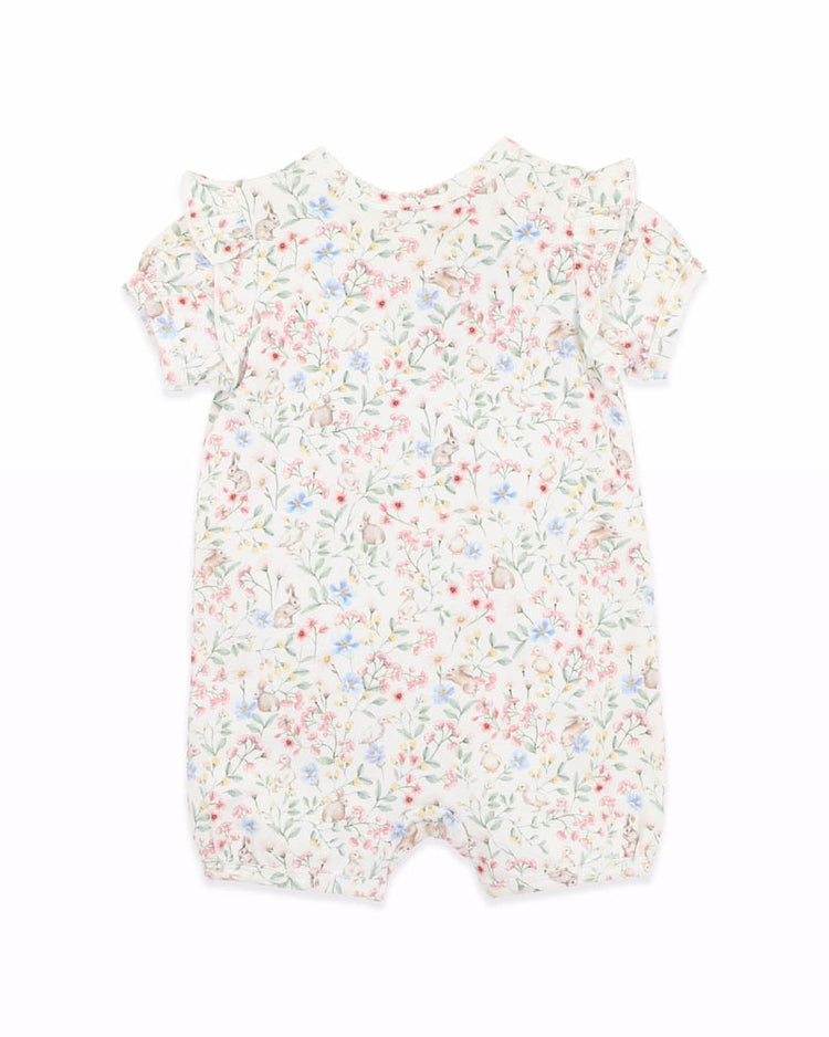 BEBE BONNIE ORGANIC SS ZIPSUIT