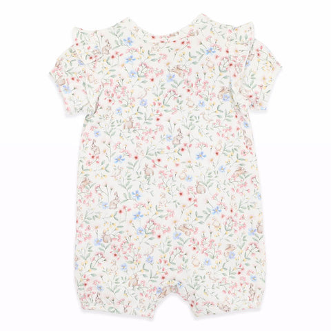 BEBE BONNIE ORGANIC SS ZIPSUIT