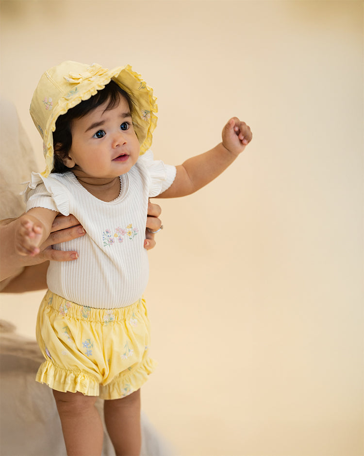 BEBE BONNIE EMBROIDERED BLOOMERS
