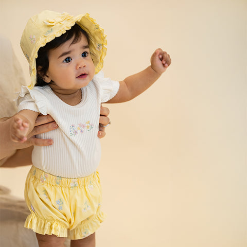 BEBE BONNIE EMBROIDERED BLOOMERS